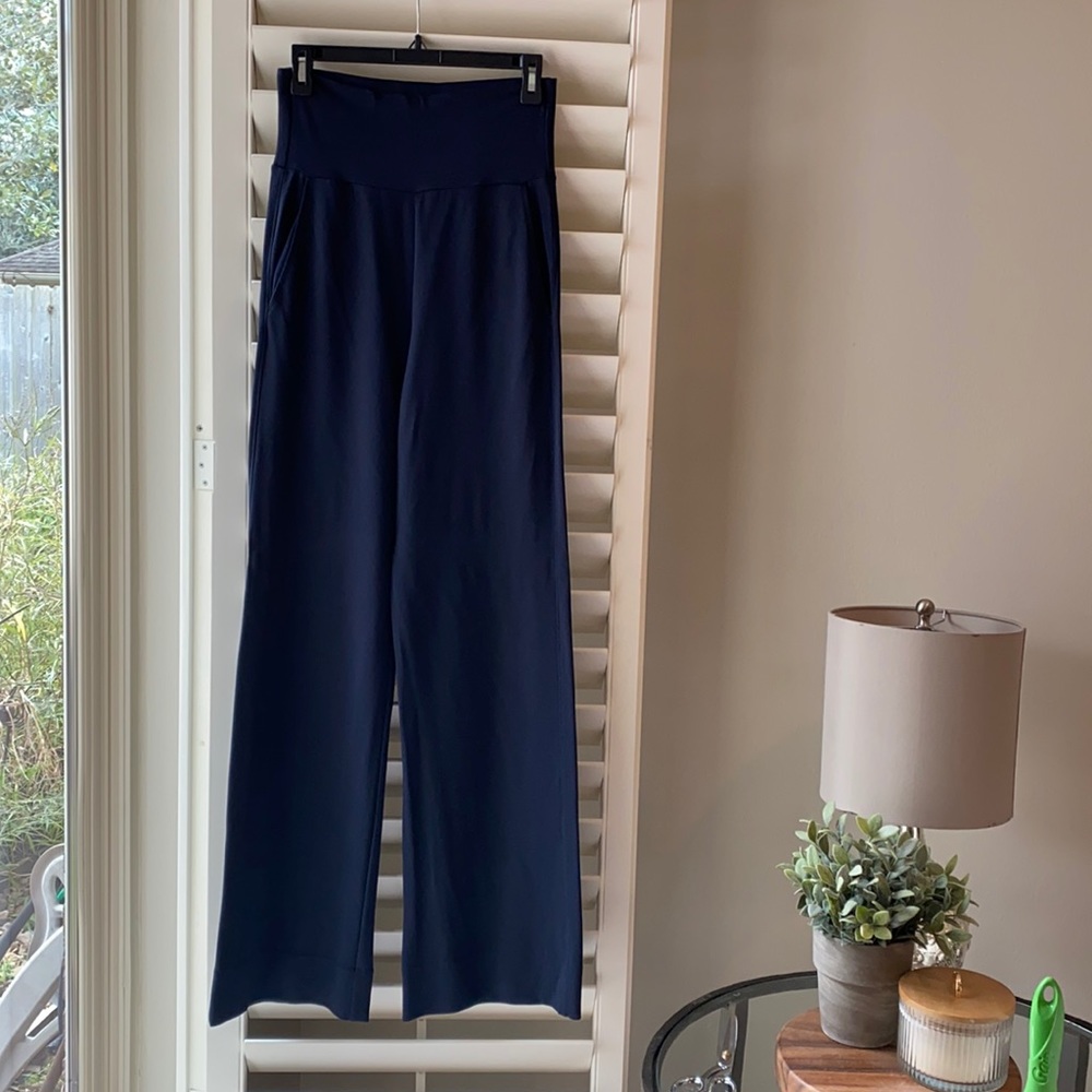 CABI Navy Chance Wide Leg Pants